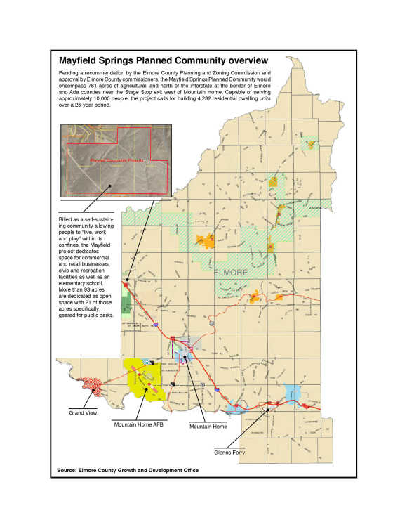 Elmore County Zoning Map Local News: County Gets First Look At Planned Community (10/28/10) |  Mountain Home News